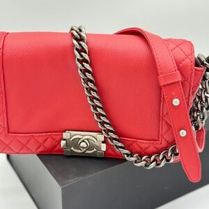 Chanel Red Le Boy Bag